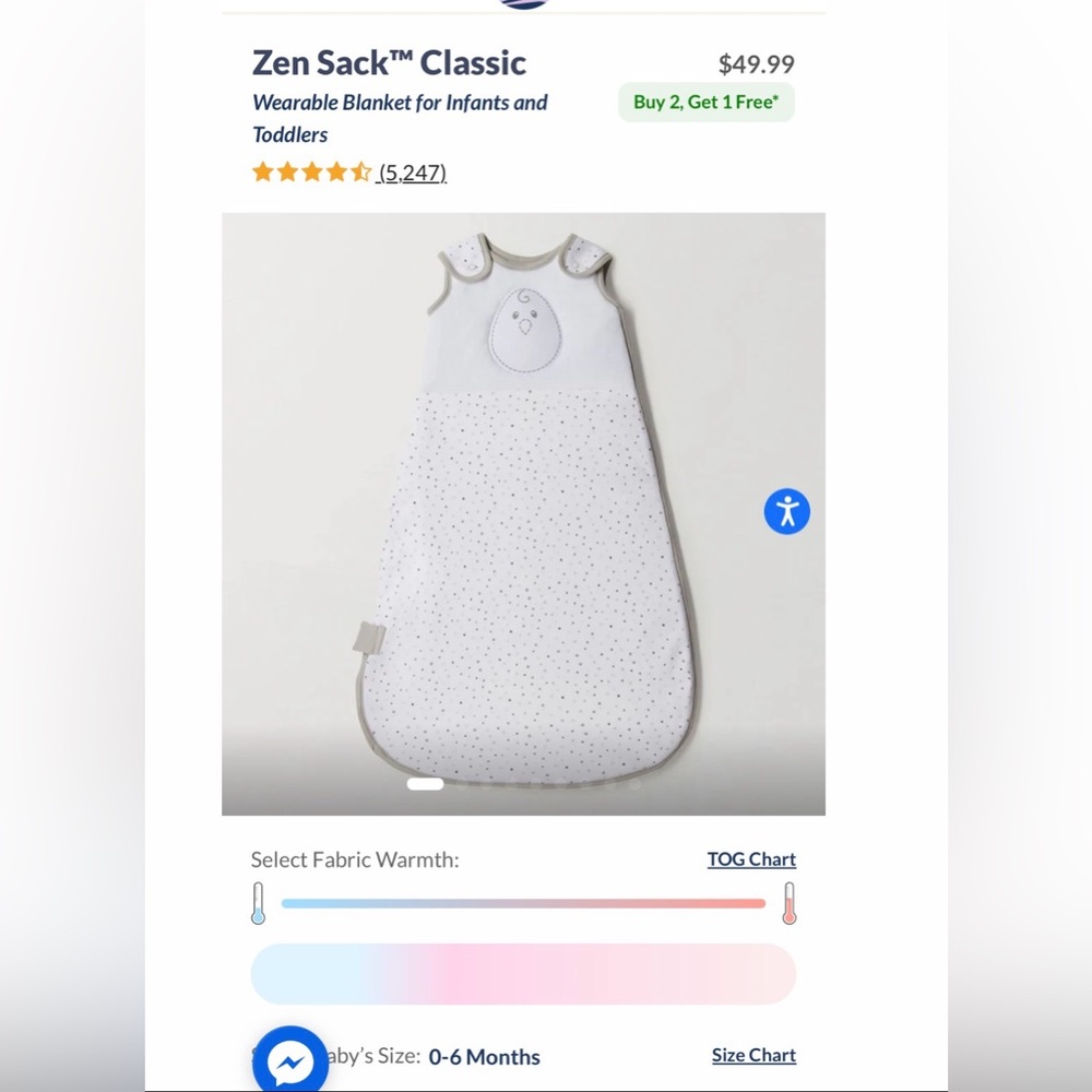 Nested bean Zen Sack Classic
